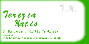 terezia matis business card